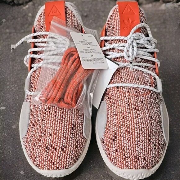 adidas Tennis HU V2 x Pharrell Scarlet 2018 Athletic Shoes Men's Size 9 - Picture 3 of 8